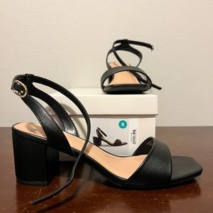 A New Day Black Sonora Heels